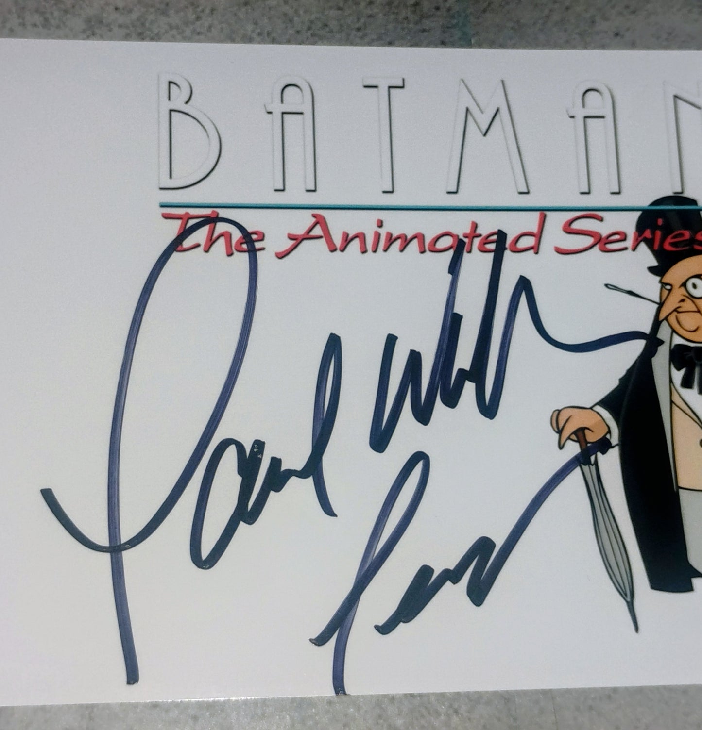 Paul Williams Hand Signed Autograph Photo COA Batman Animated Series