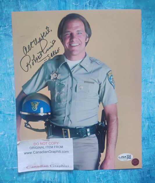 Robert Pine Hand Signed Autograph 8x10 Photo JSA COA Chips