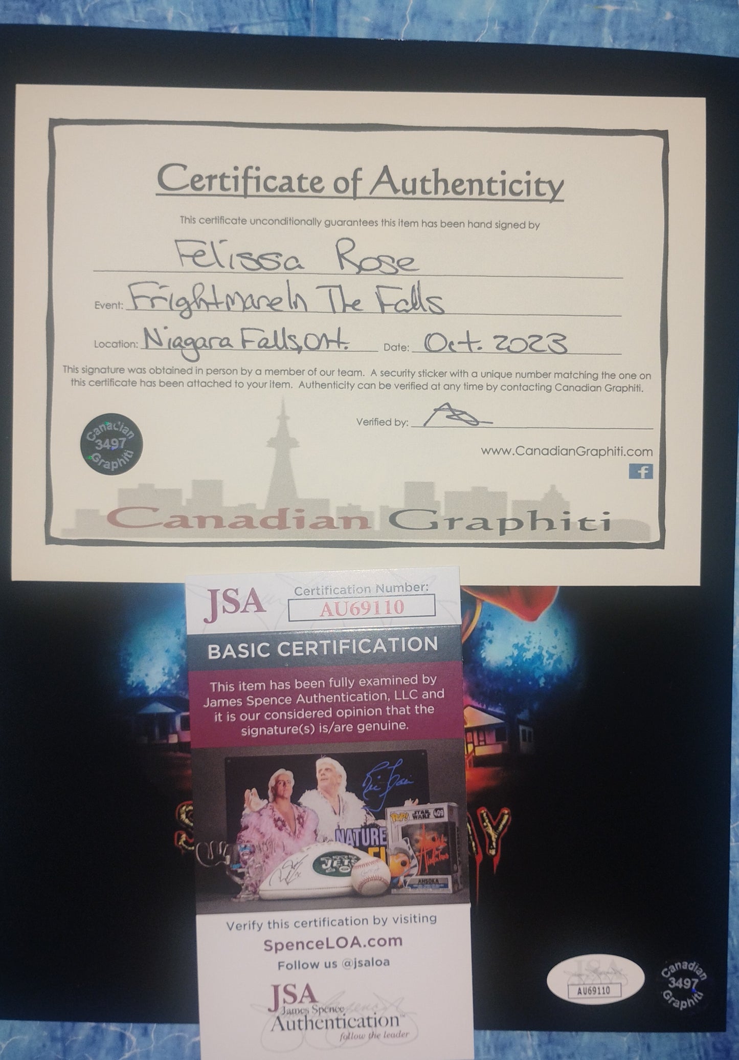Felissa Rose Hand Signed Autograph 8x10 Photo JSA COA Sleepaway Camp