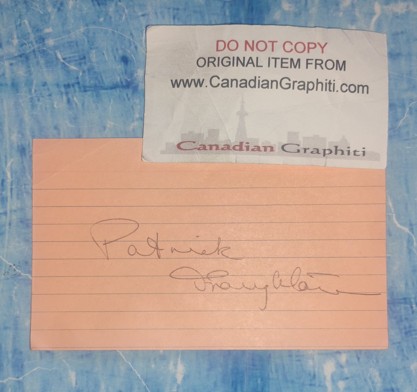 Patrick Troughton Hand Signed Autograph Index Card COA Doctor Who
