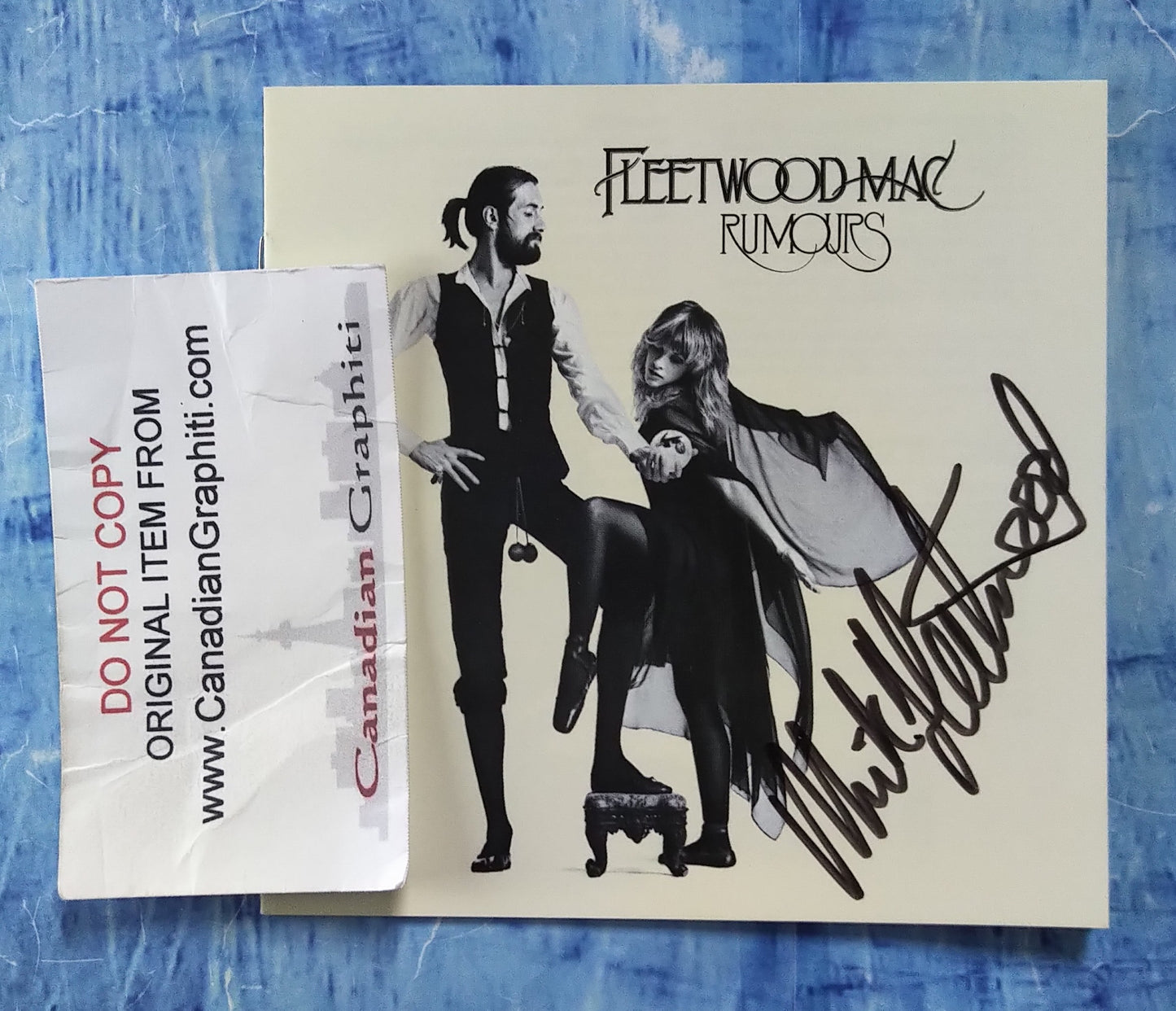 Mick Fleetwood Hand Signed Autograph Rumours CD Booklet BAS COA