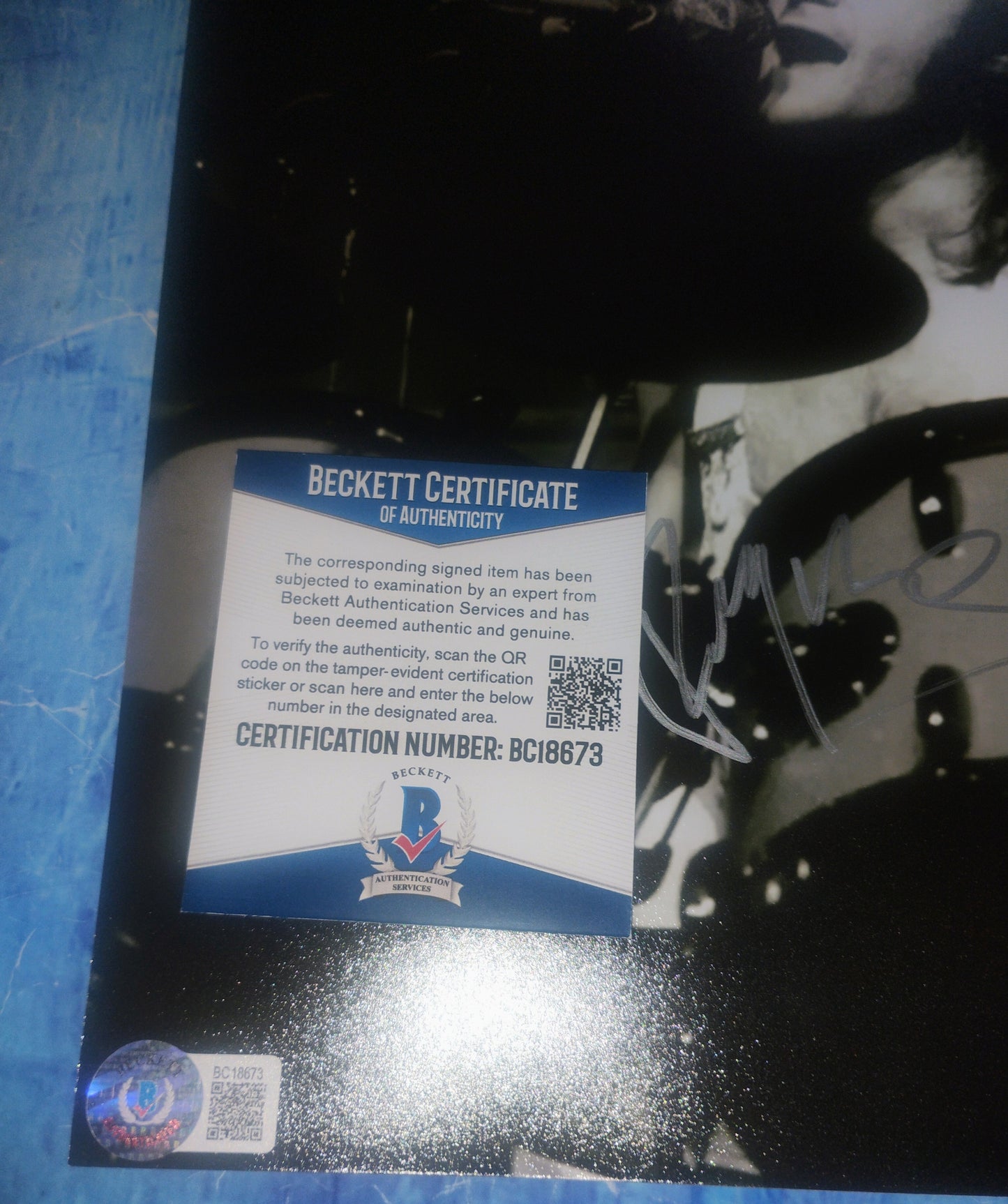 Phil Collins Hand Signed Autograph 8x10 Photo BAS COA