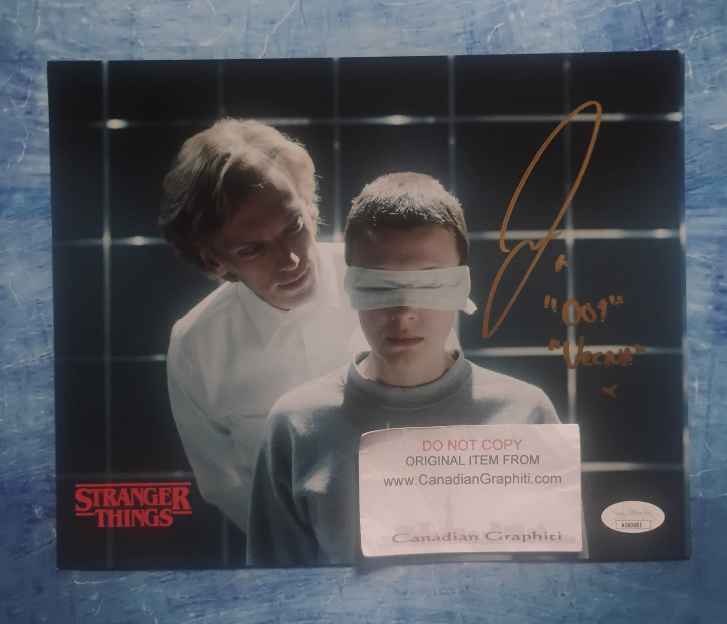 Jamie Campbell Bower Hand Signed Autograph 8x10 Photo JSA COA Stranger Things