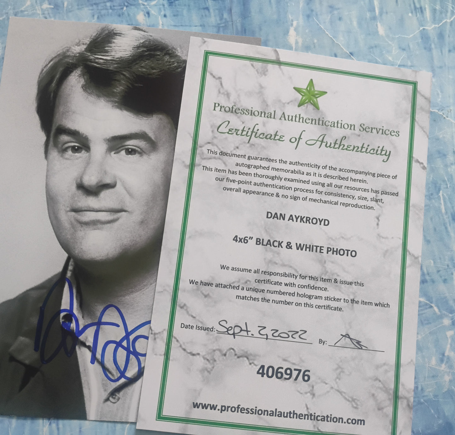 Dan Aykroyd Hand Signed Autograph Photo COA