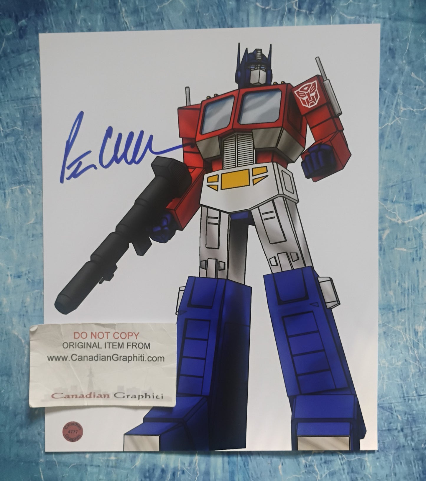 Peter Cullen Hand Signed Autograph 8x10 Photo COA Optimus Prime