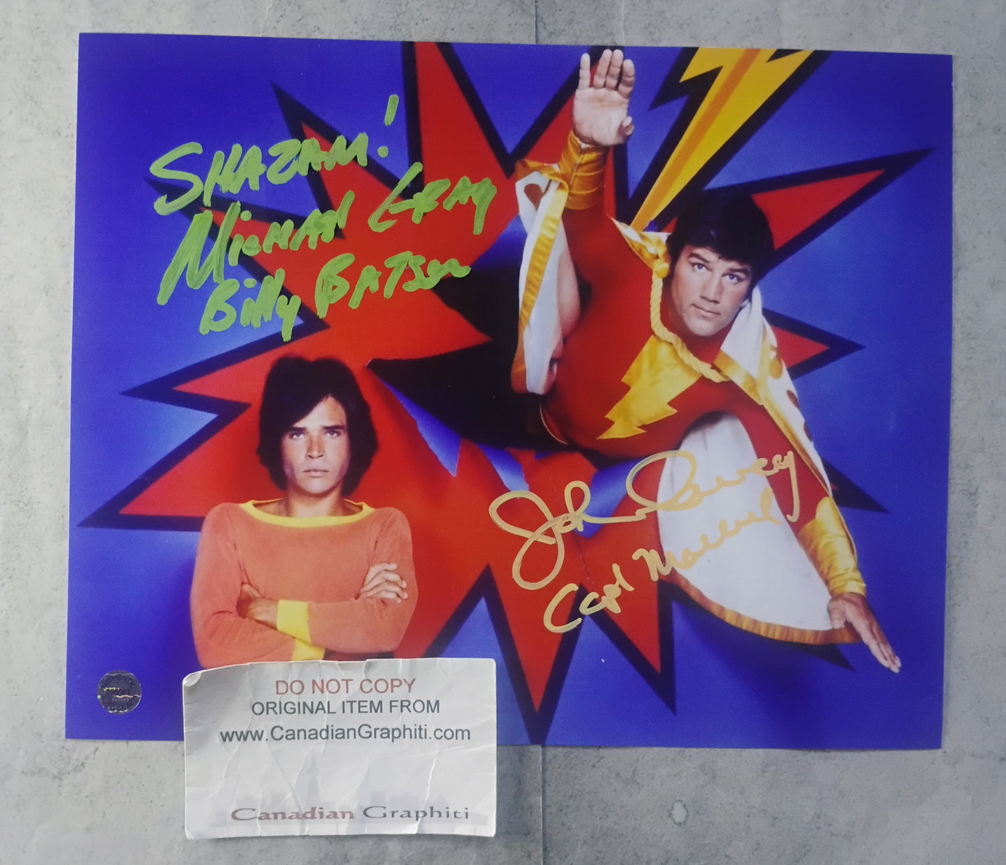 Michael Gray & John Davey Hand Signed Autograph 8x10 Photo COA Shazam