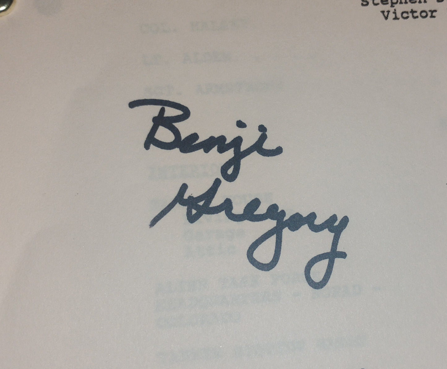 Alf 4x Cast Hand Signed Script COA Max Wright, Paul Fusco, Benji Gregory & Anne Schedeen