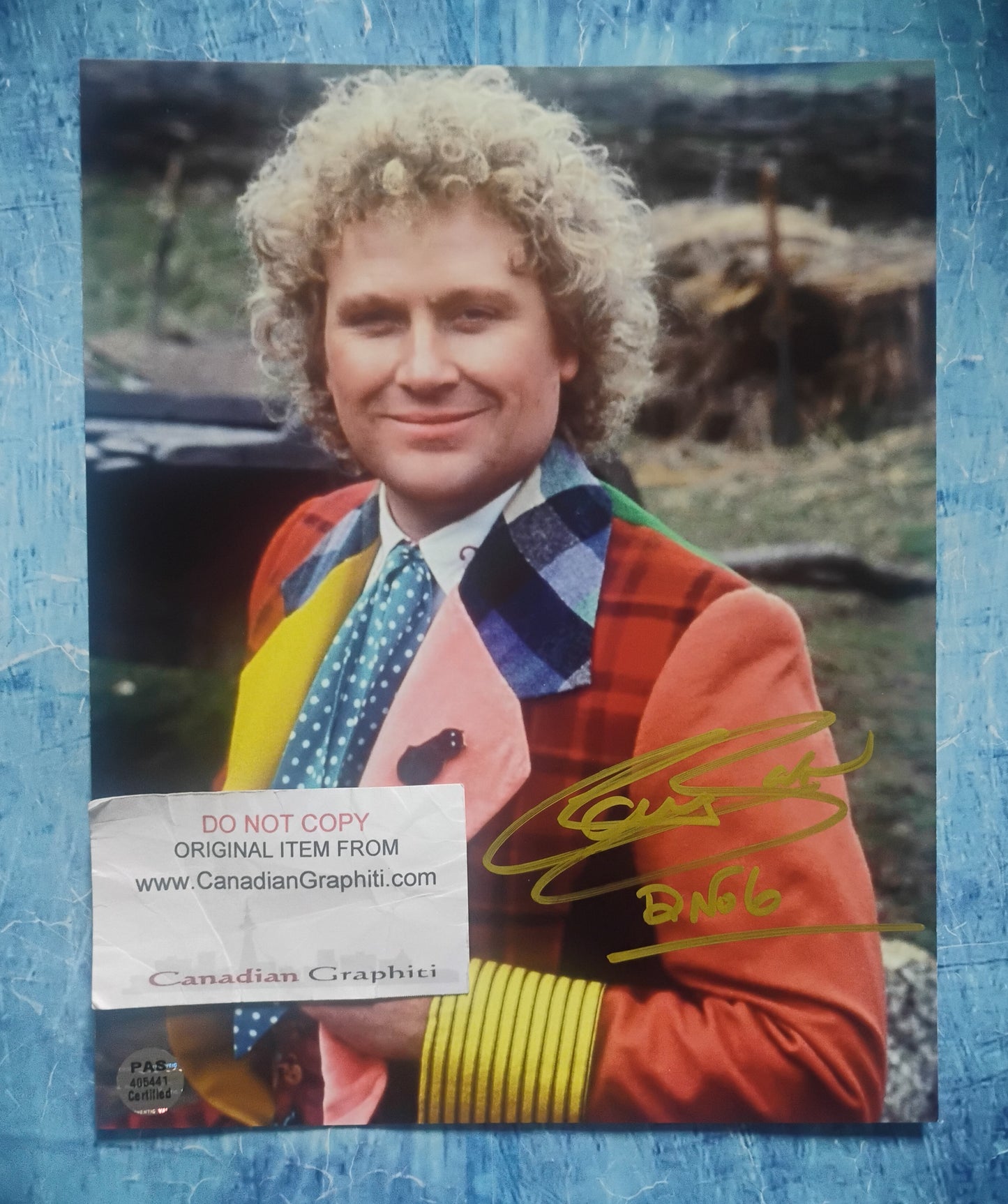 Colin Baker Hand Signed Autograph 8x10 Photo COA Doctor Who