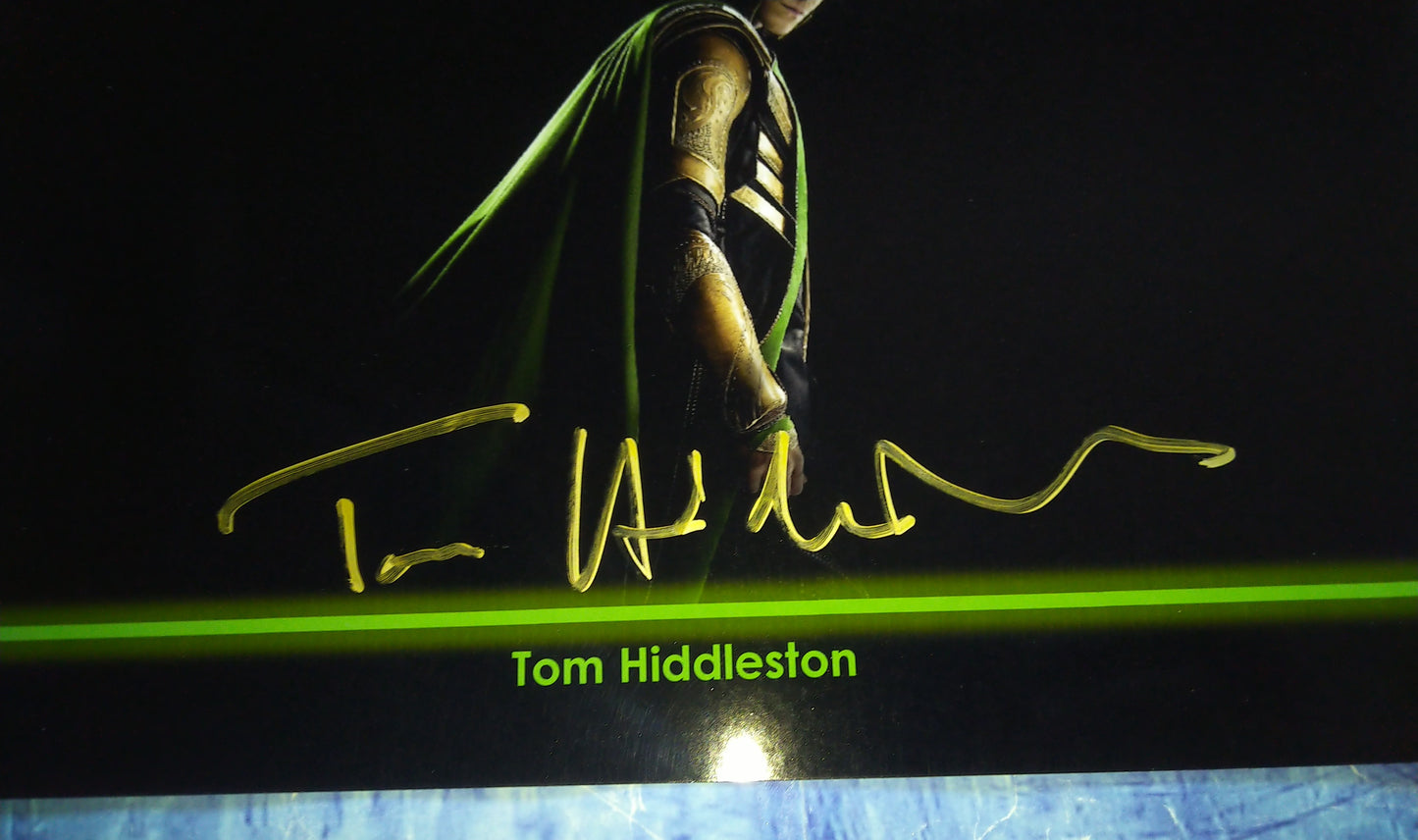 Tom Hiddleston Hand Signed Autograph 8x10 Photo COA Loki