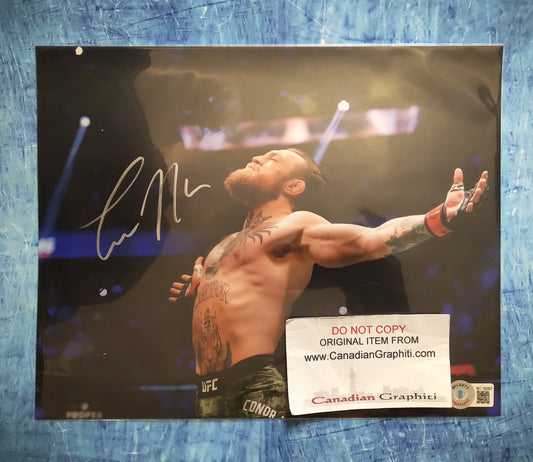 Connor McGregor Hand Signed Autograph 8x10 Photo BAS COA