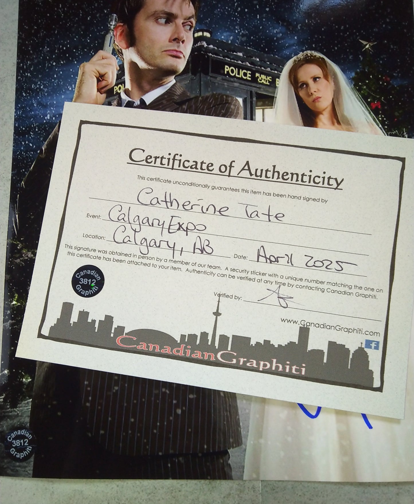 Catherine Tate Hand Signed Autograph 8x10 Photo COA Doctor Who