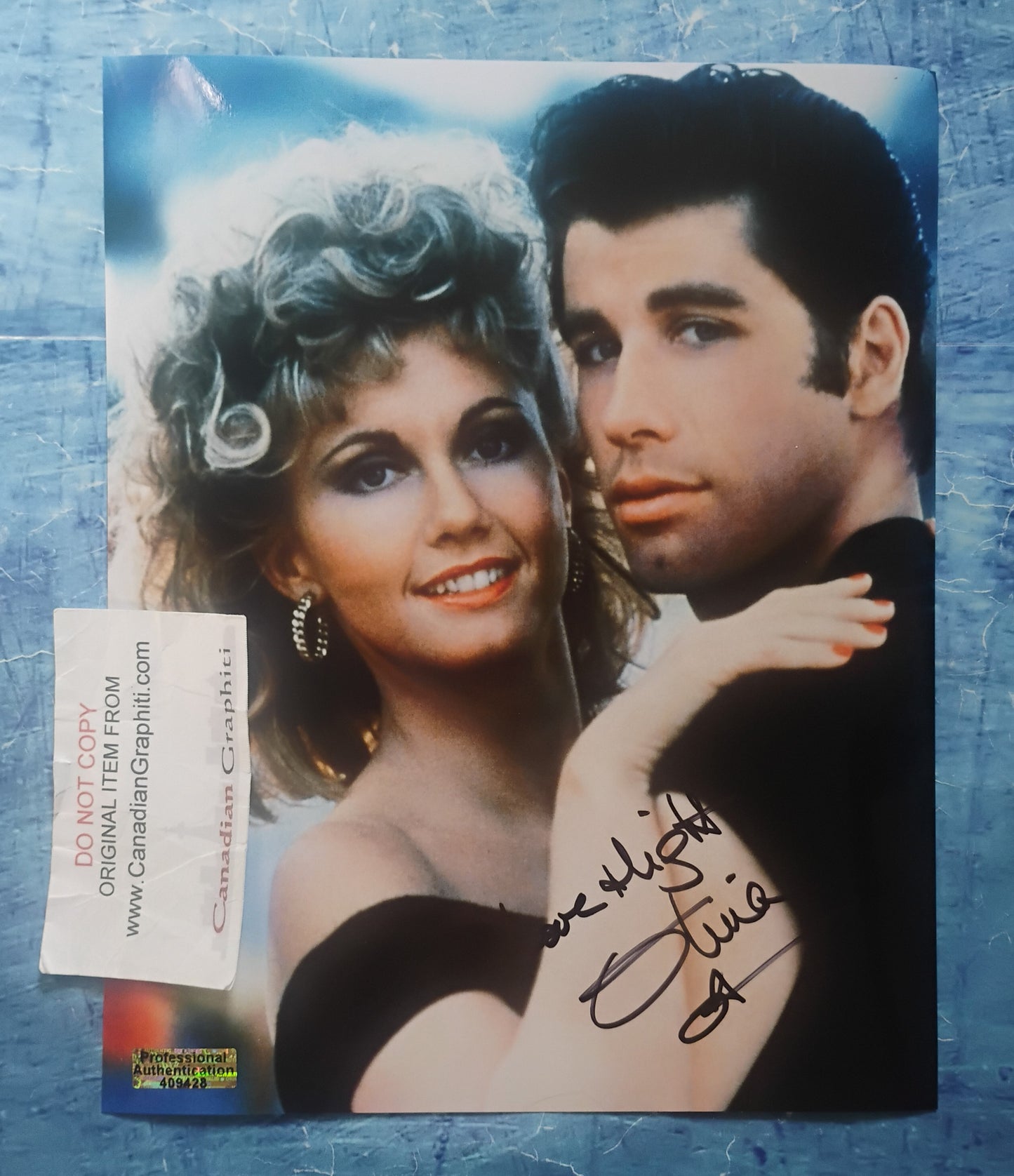 Olivia Newton-John Hand Signed Autograph 8x10 Photo COA Grease