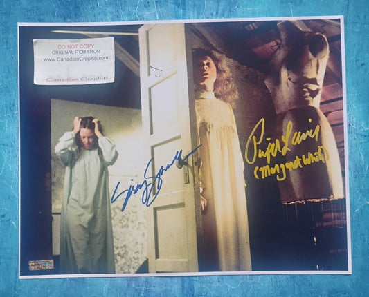 Sissy Spacek & Piper Laurie Hand Signed Autograph 11x14 Photo COA Carrie