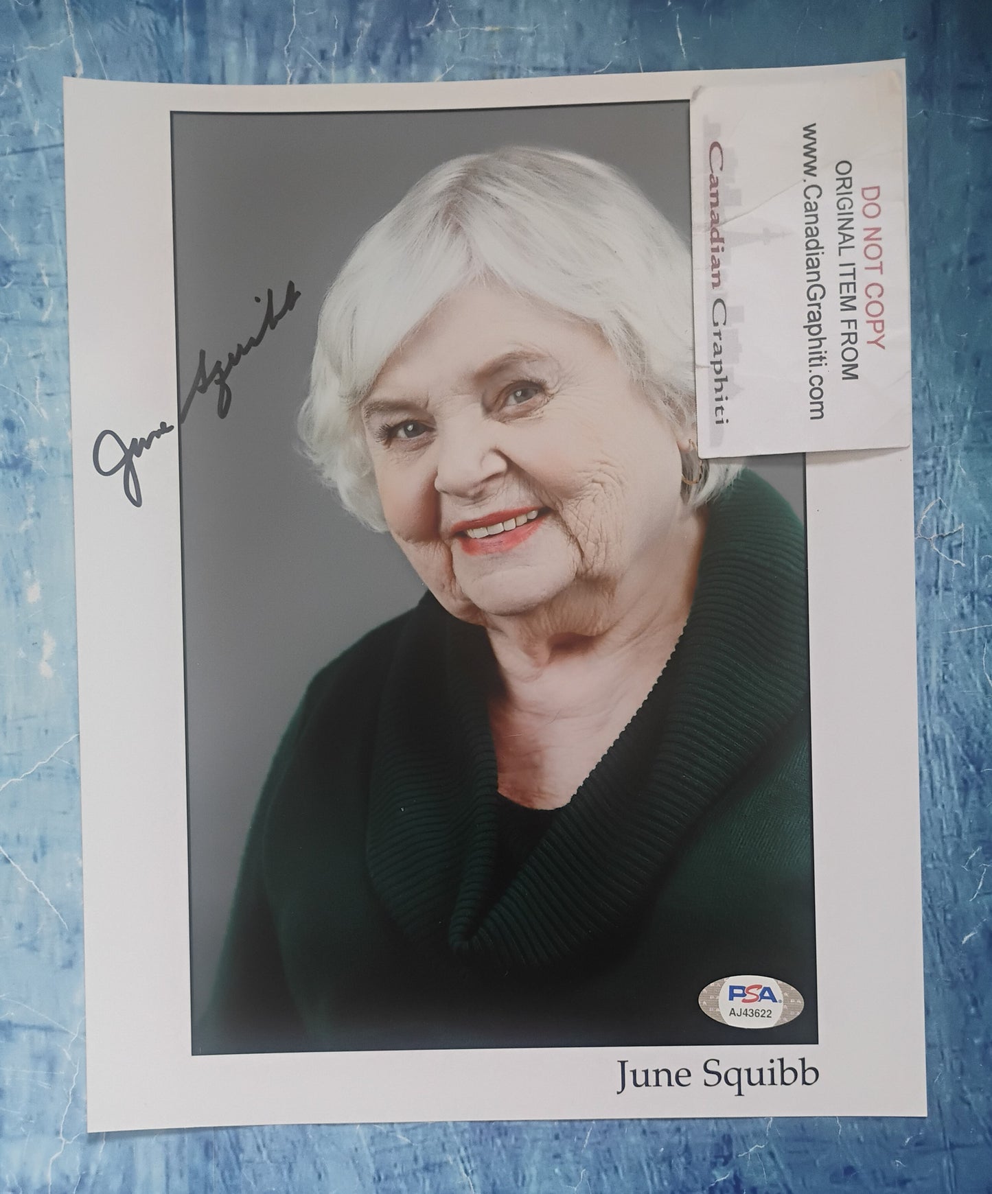 June Squibb Hand Signed Autograph 8x10 Photo PSA COA