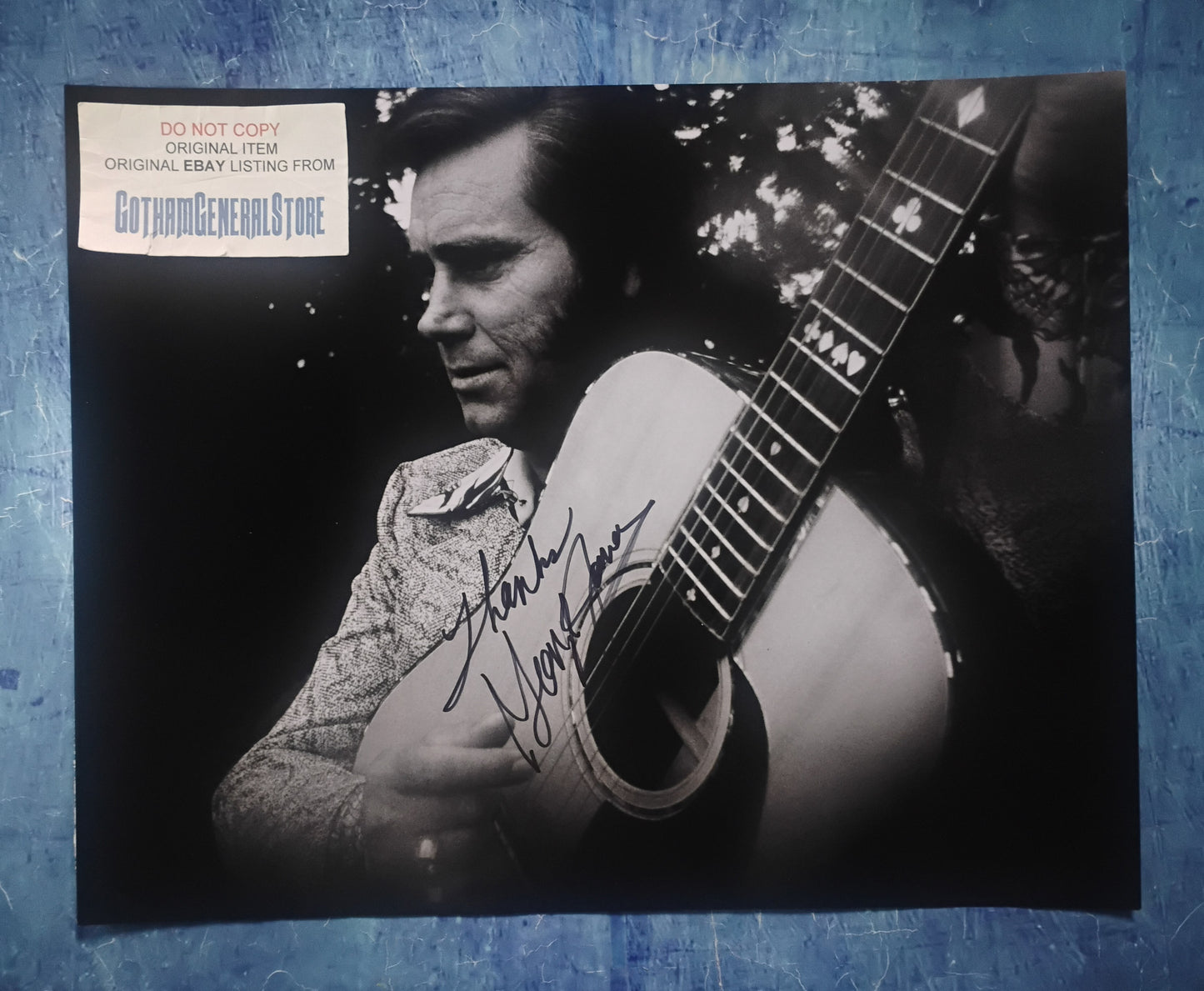 George Jones Hand Signed Autograph 11x14 Photo COA