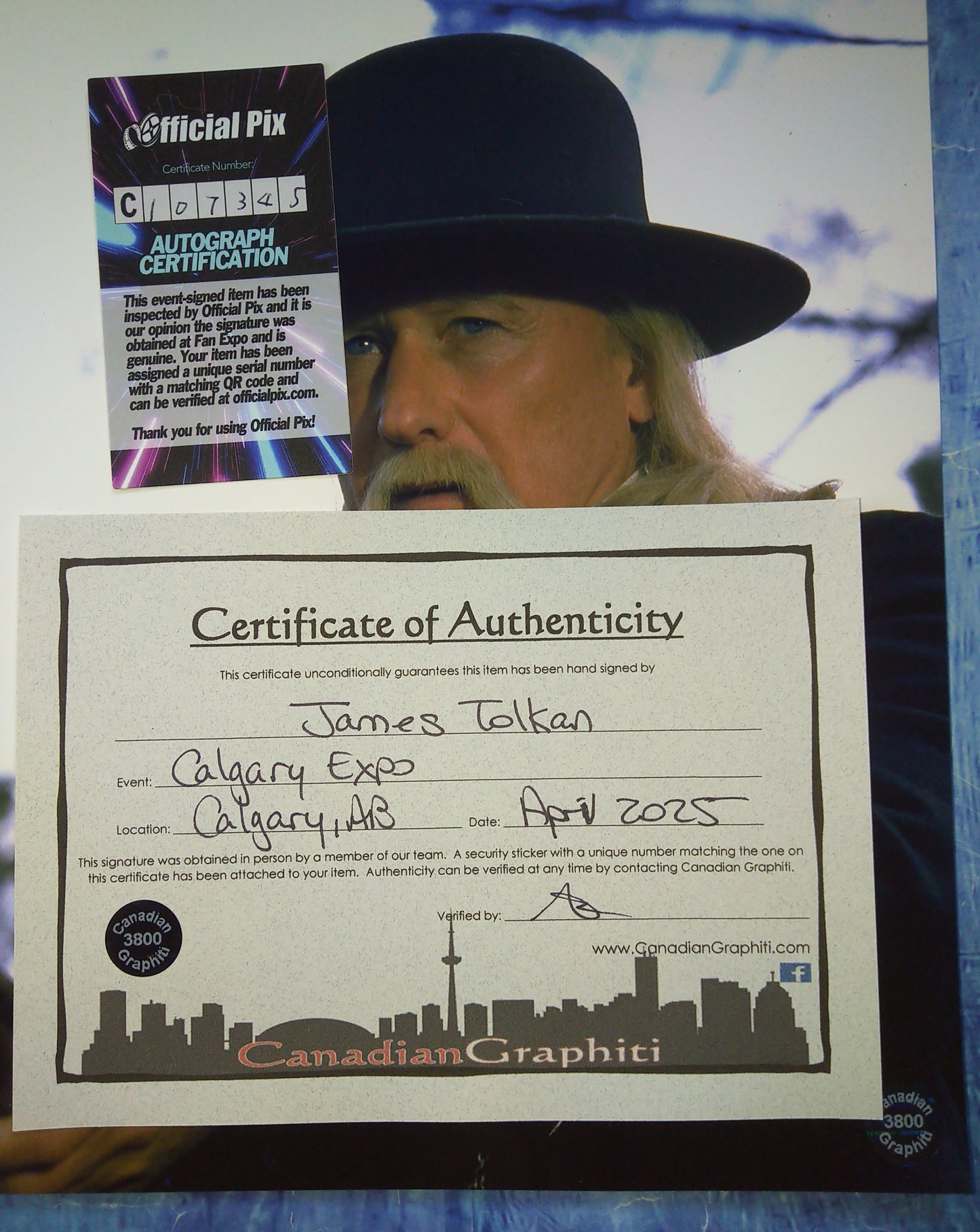 James Tolkan Hand Signed Autograph 8x10 Photo COA + OPix Back To The Future