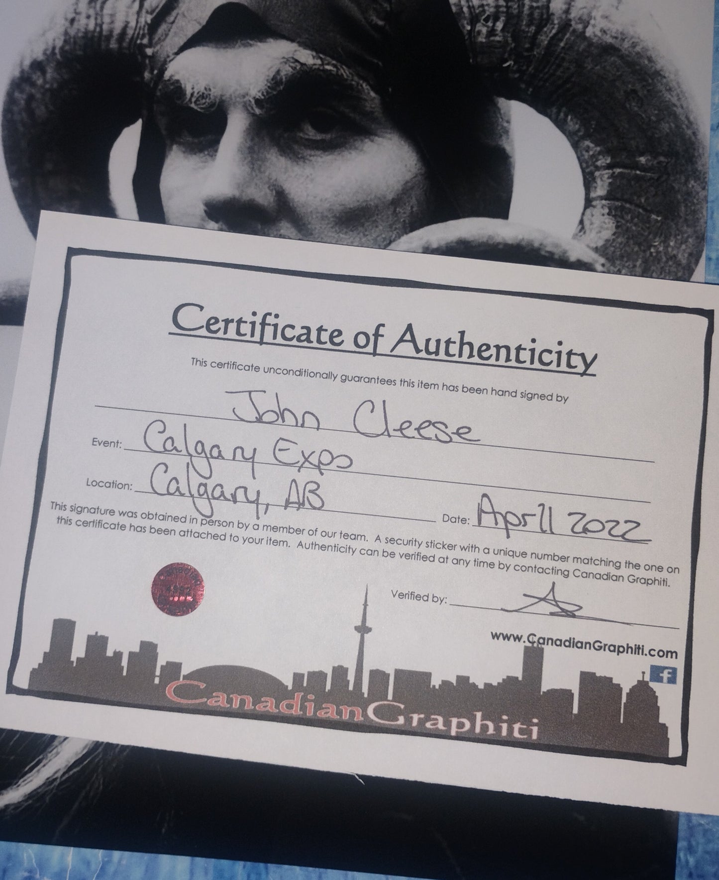 John Cleese Hand Signed Autograph 8x10 Photo COA