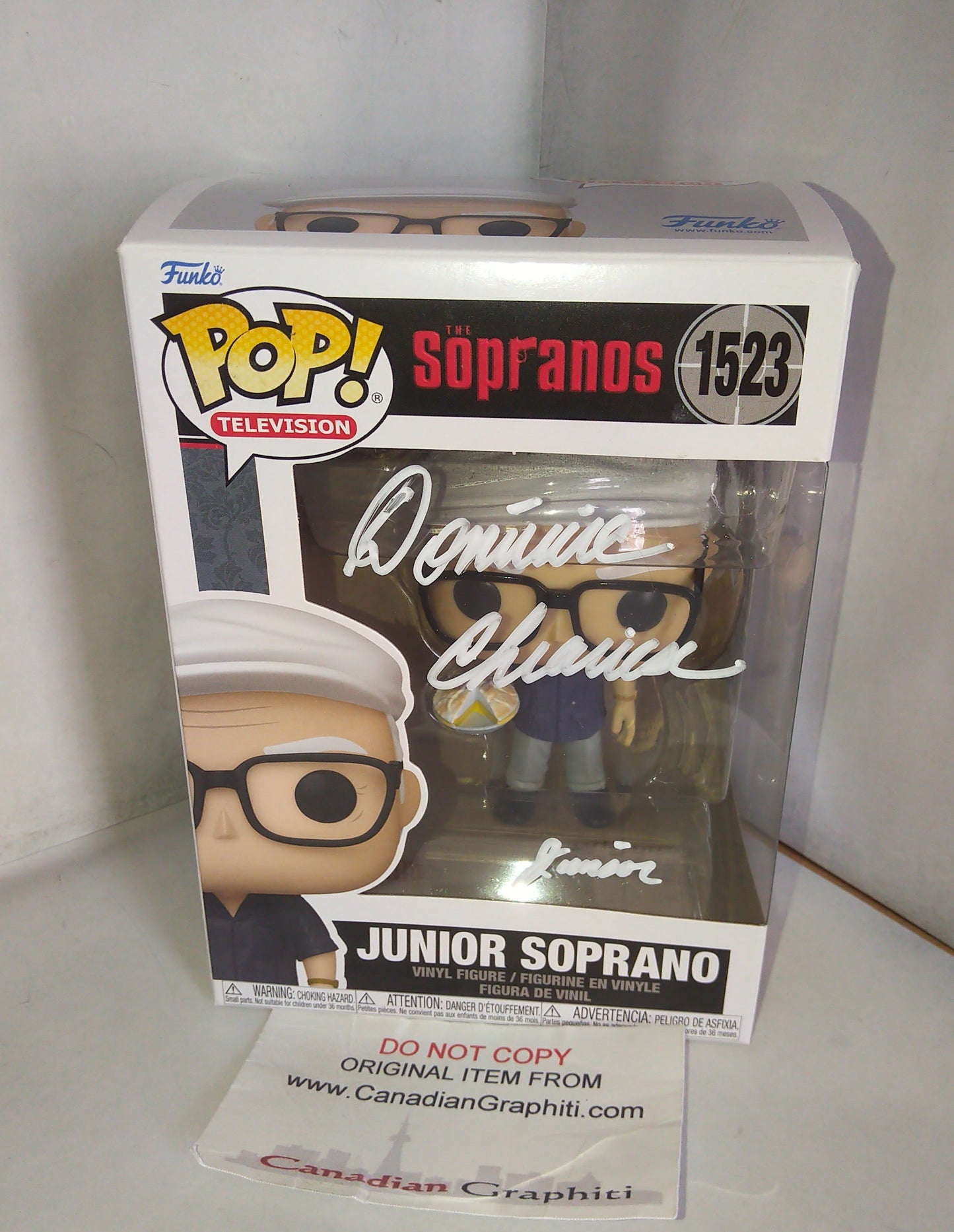 Dominic Chinese Hand Signed Autograph Sopranos Funko Pop COA