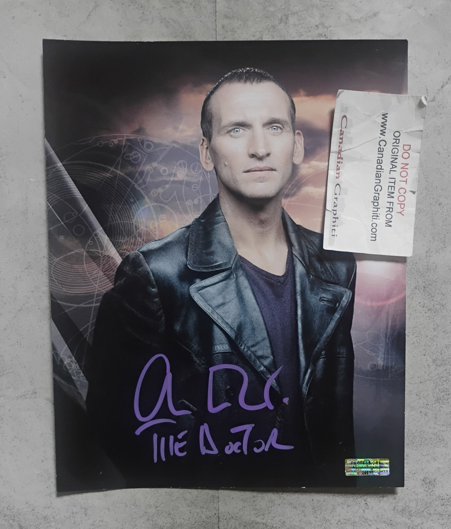 Christopher Eccleston Hand Signed Autograph 8x10 Photo COA Doctor Who