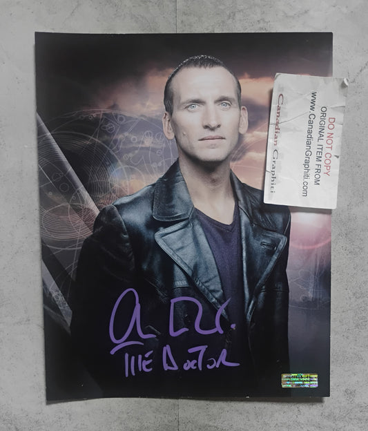 Christopher Eccleston Hand Signed Autograph 8x10 Photo COA Doctor Who