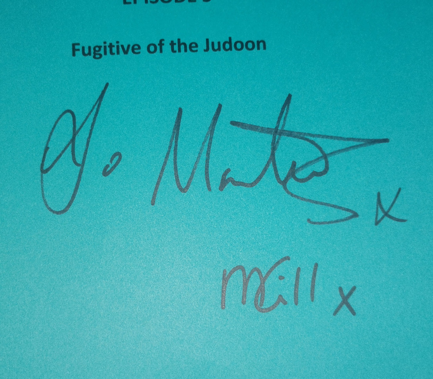 Doctor Who 4x Cast Hand Signed Script COA Jodie Whittaker, Jo Martin, Bradley Walsh & Mandip Gill