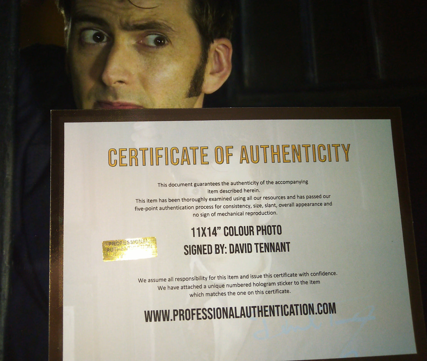 David Tennant Hand Signed Autograph 11x14 Photo COA Doctor Who