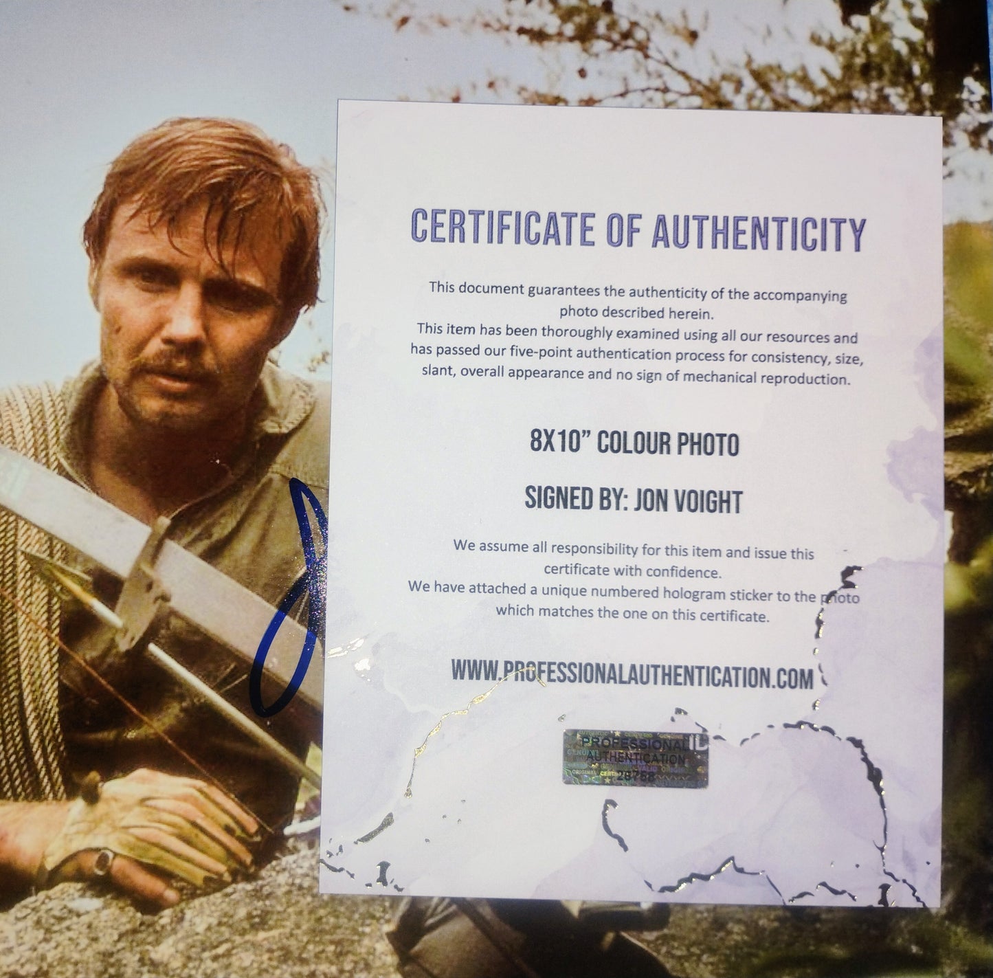 Jon Voight Hand Signed Autograph 8x10 Photo COA Deliverance