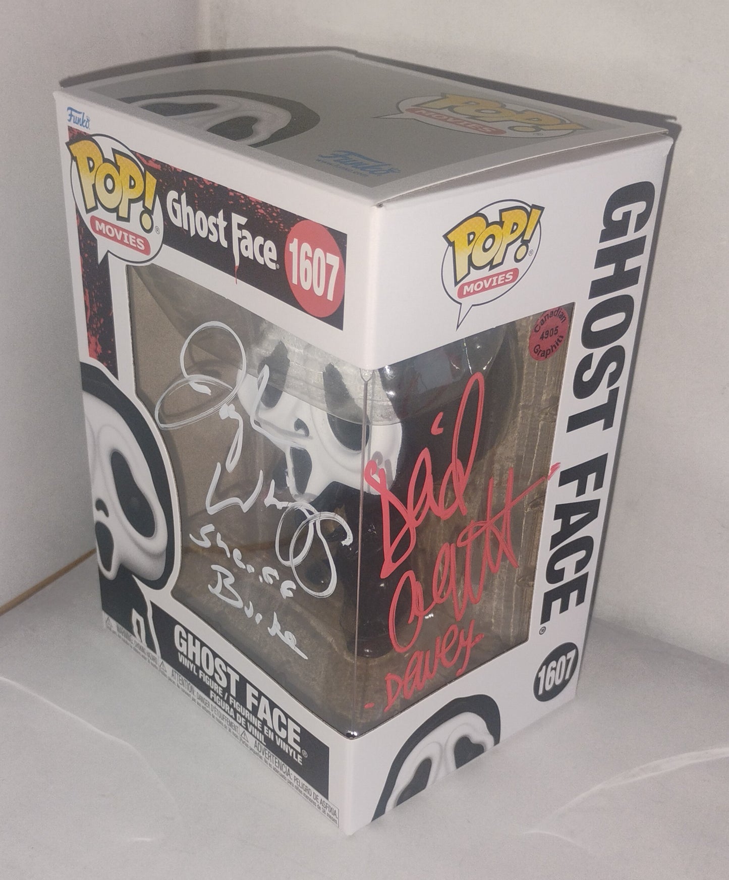 David Arquette & Joseph Whipp Hand Signed Autograp Ghostface Funko Pop COA Scream