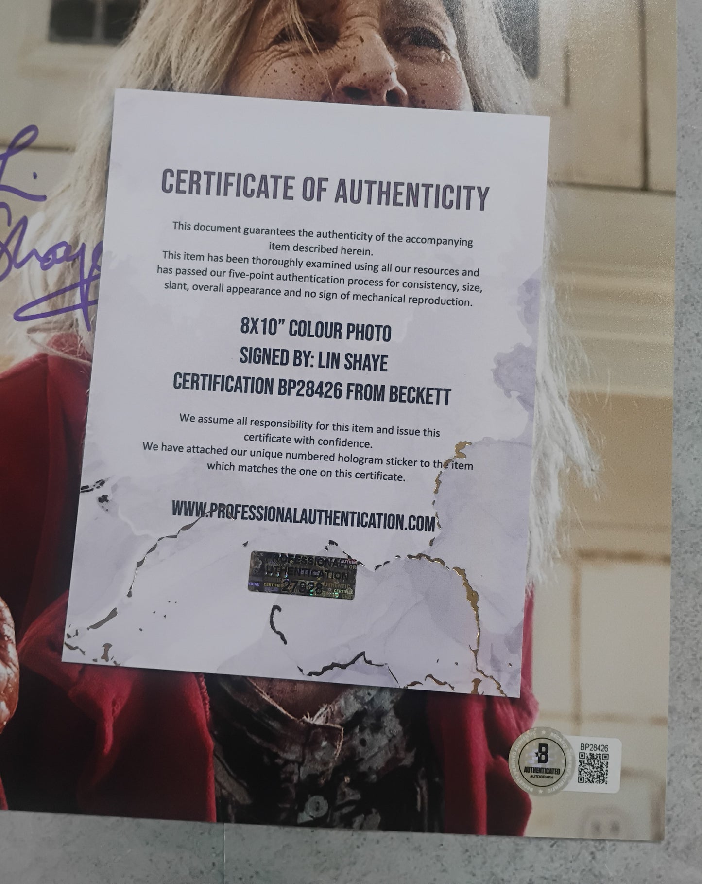 Lin Shaye Hand Signed Autograph 8x10 Photo BAS COA The Grudge