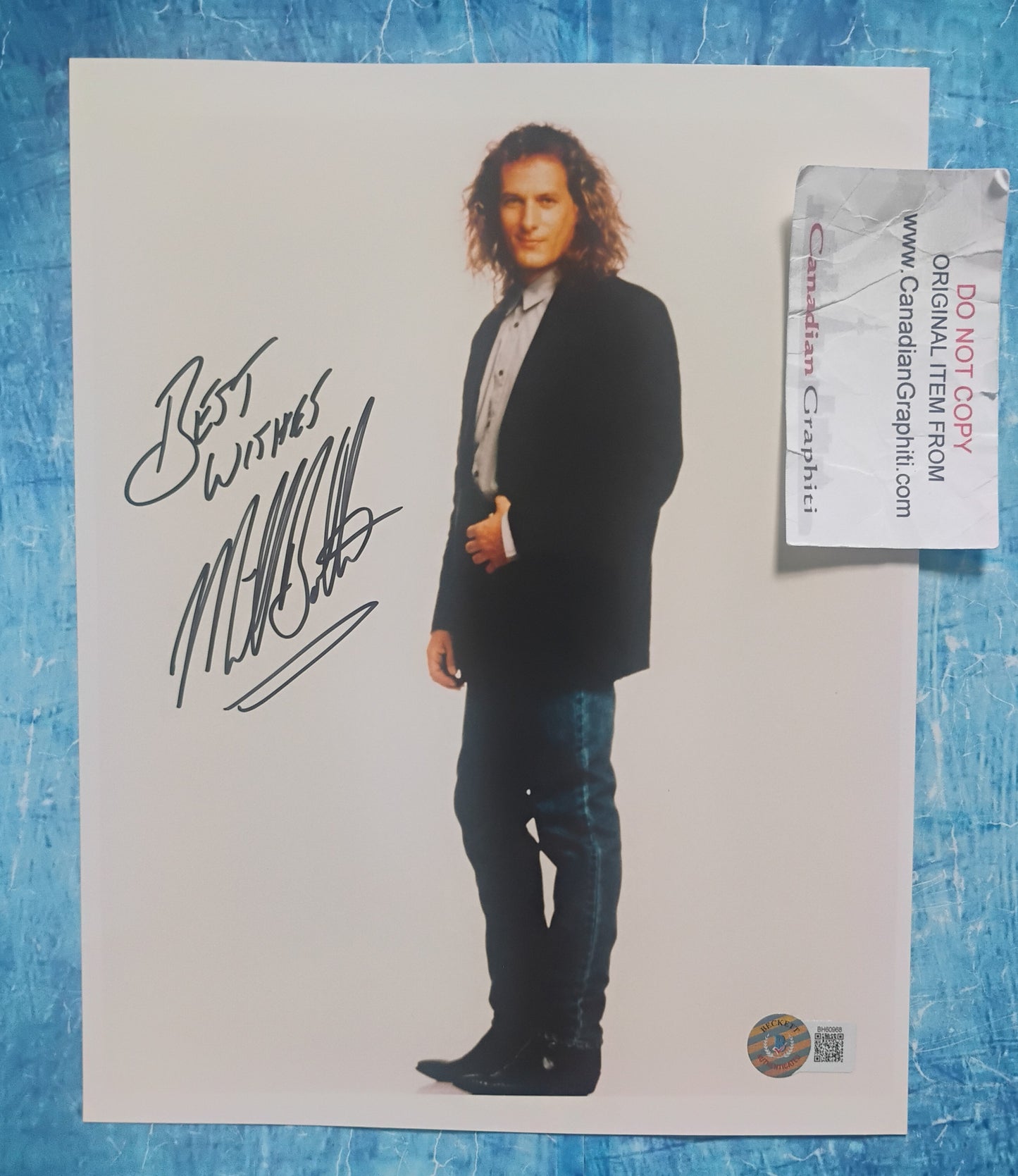 Michael Bolton Hand Signed Autograph 8x10 Photo BAS COA