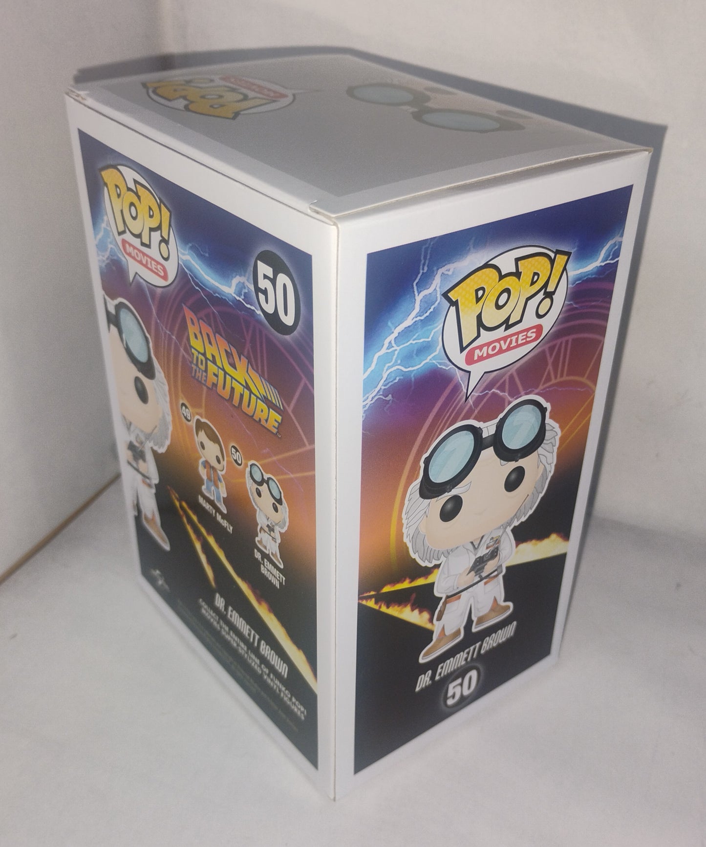 Christopher Lloyd Hand Signed Autograph Back To The Future Funko Pop JSA COA