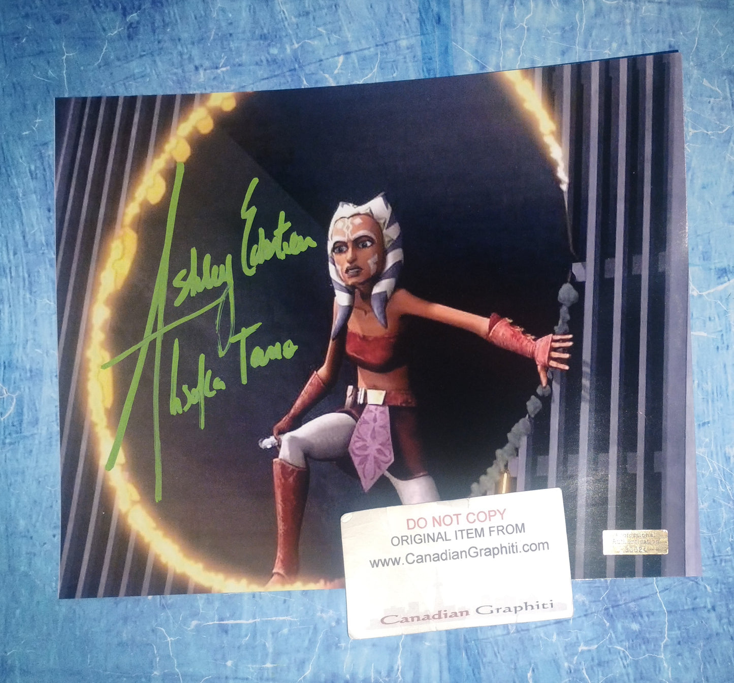 Ashley Eckstein Hand Signed Autograph 8x10 Photo COA Star Wars Clone Wars