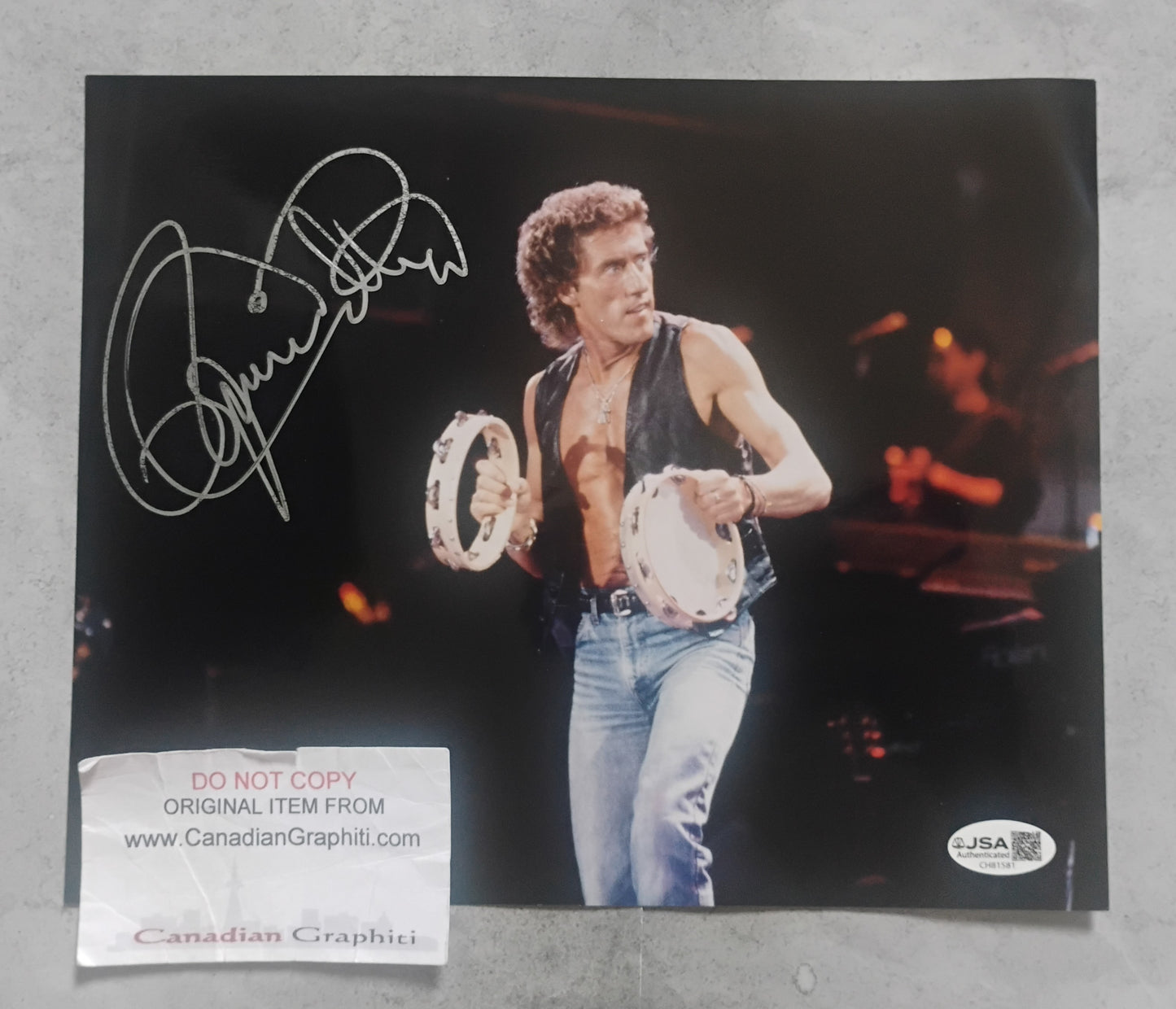Roger Daltrey Hand Signed Autograph 8x10 Photo JSA COA The Who