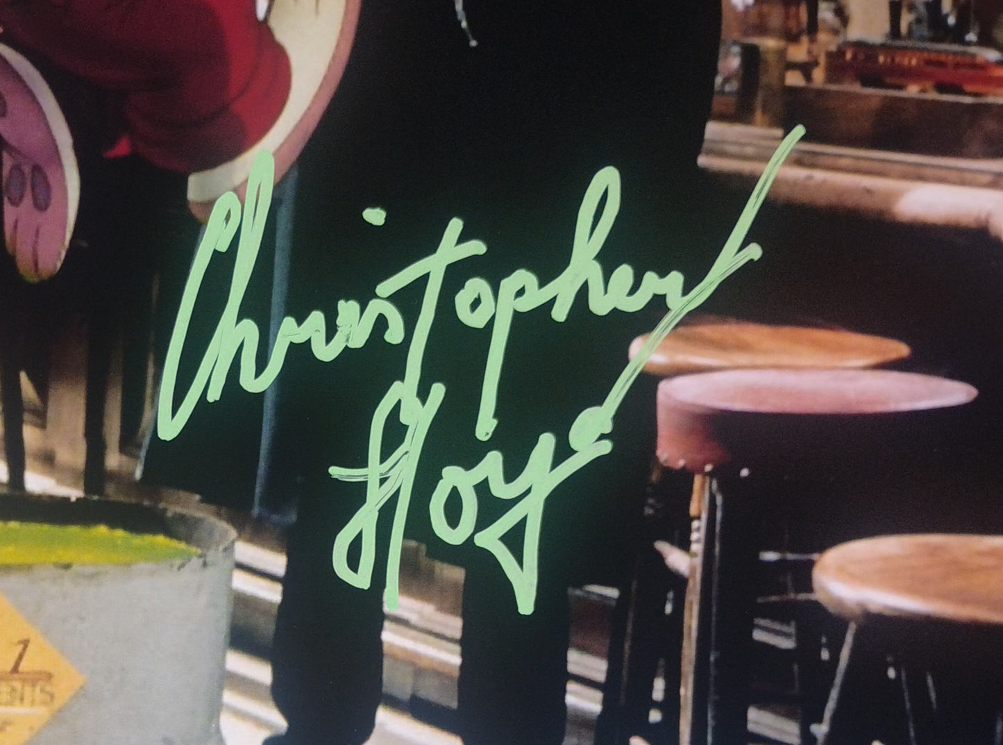 Christopher Lloyd Hand Signed Autograph 8x10 Photo COA Roger Rabbit