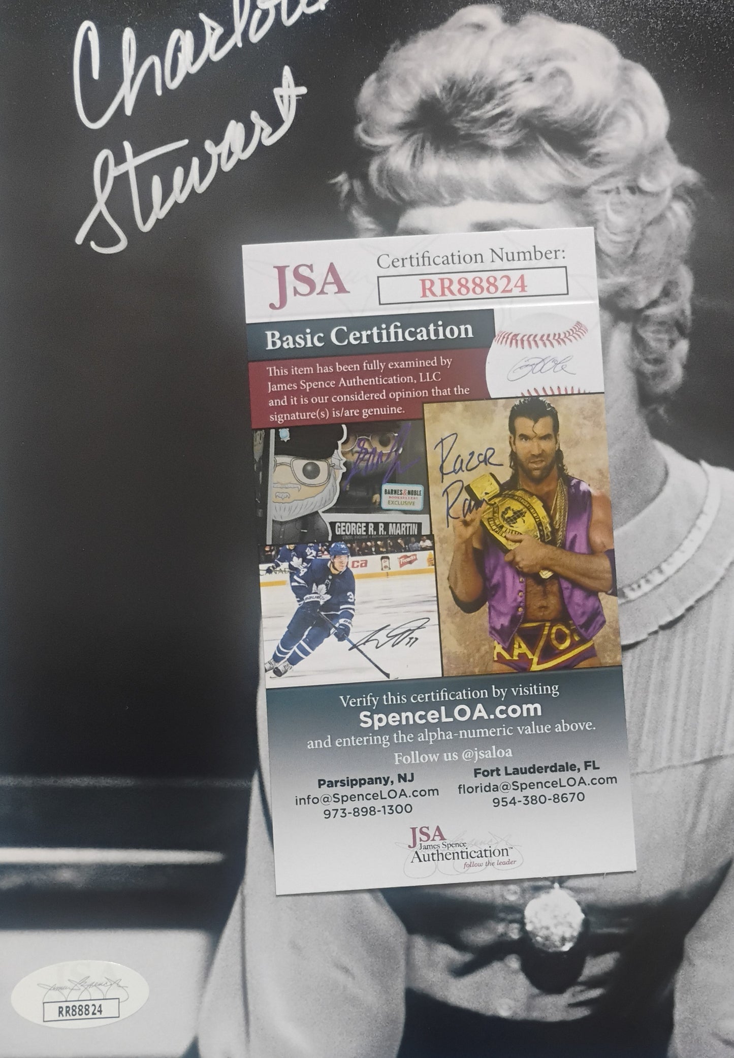 Charlotte Stewart Hand Signed Autograph 8x10 Photo JSA COA Little House On The Prairie