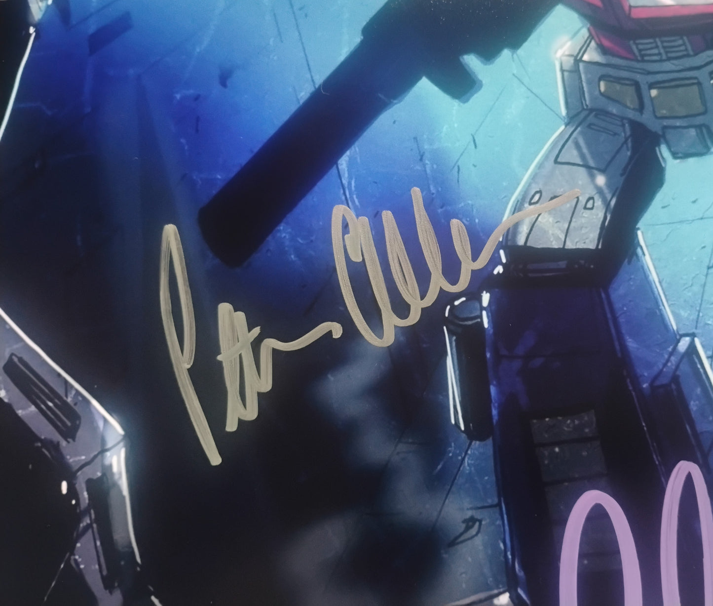 Peter Cullen & Frank Welker Hand Signed Autograph 11x14 Photo COA Transformers