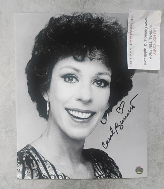 Carol Burnett Hand Signed Autograph 8x10 Photo COA
