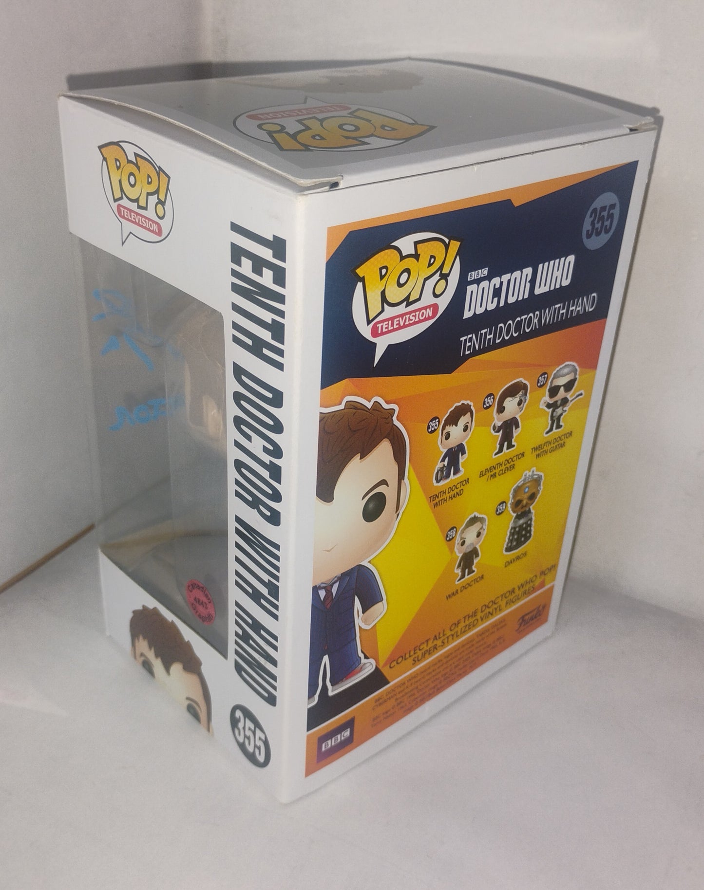David Tennant Hand Signed Autograph Doctor Who Funko Pop COA