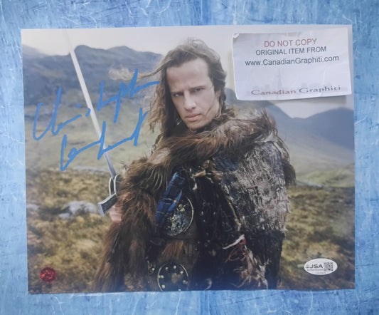 Christopher Lambert Hand Signed Autograph 8x10 Photo JSA COA Highlander