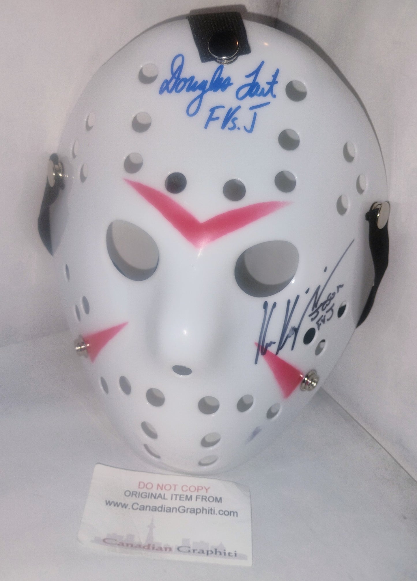 Ken Kerzinger & Douglas Tait Hand Signed Autograph Jason Mask COA