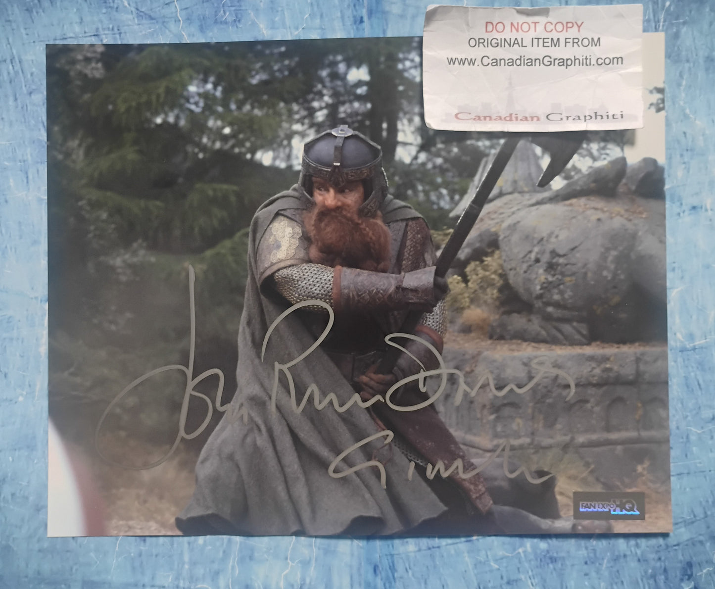 John Rhys-Davies Hand Signed Autograph 8x10 Photo COA Lord Of The Rings