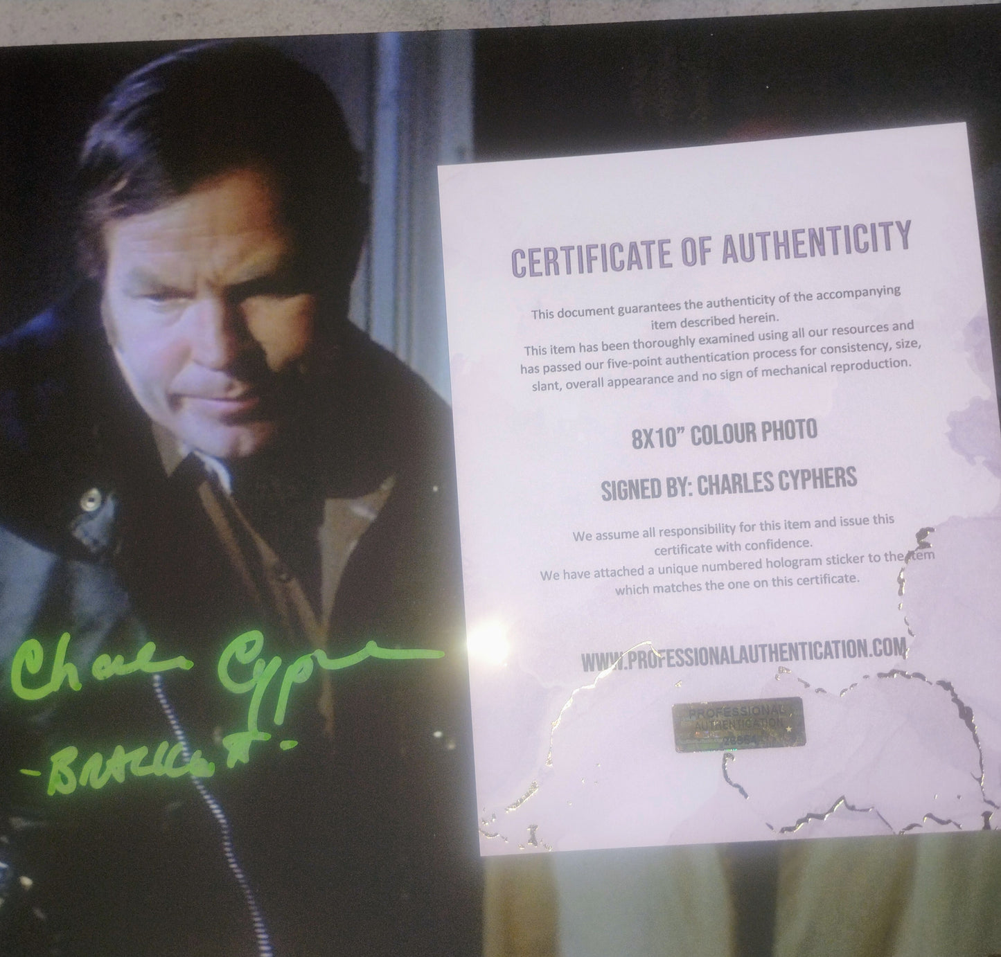 Charles Cyphers Hand Signed Autograph 8x10 Photo COA Halloween