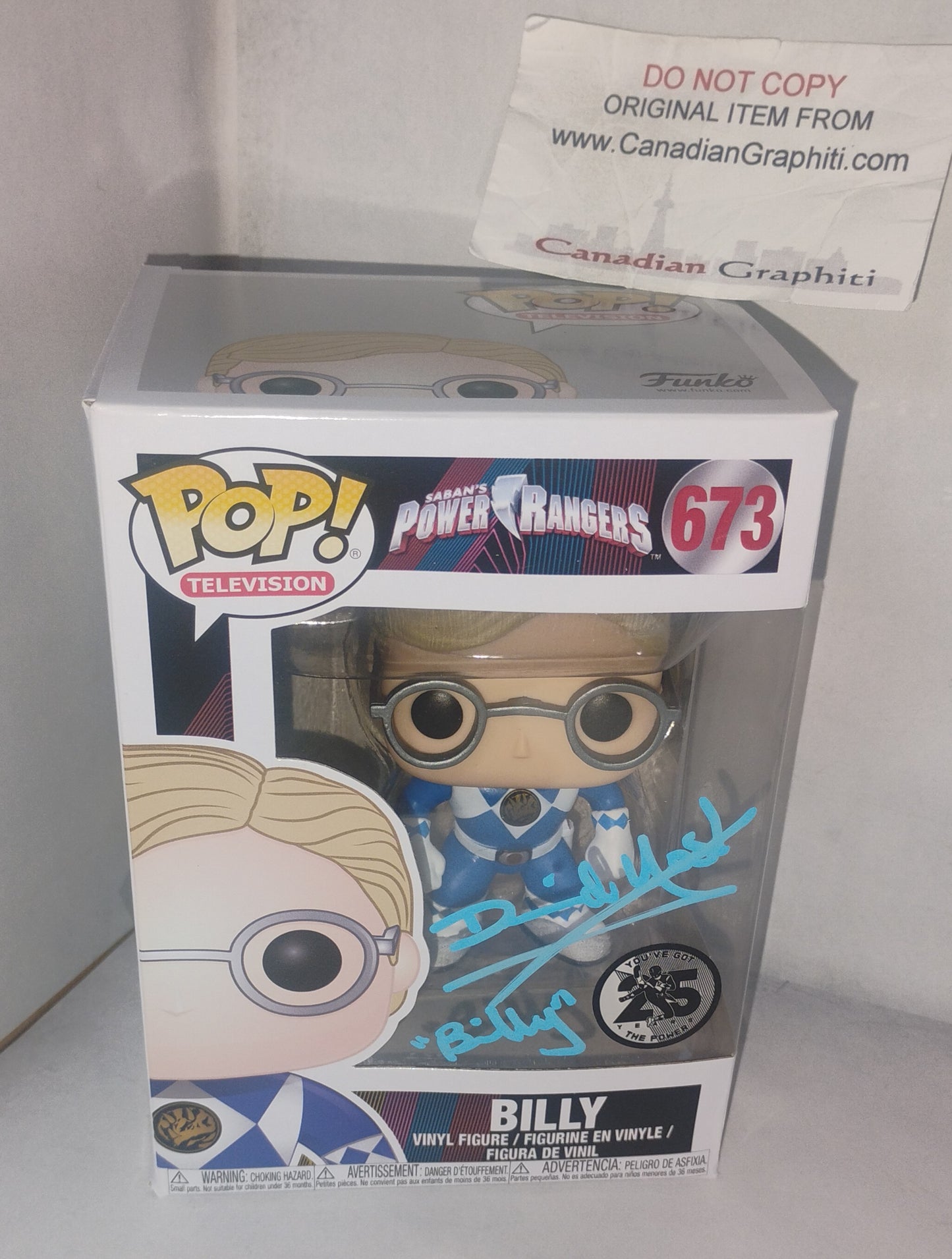 David Yost Hand Signed Autograph Power Rangers Funko Pop COA