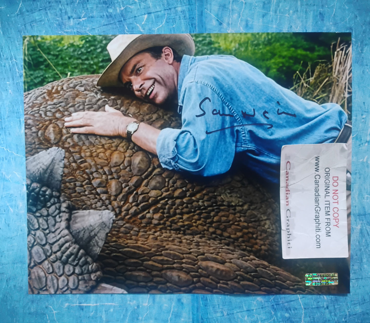 Sam Neill Hand Signed Autograph 8x10 Photo COA Jurassic Park