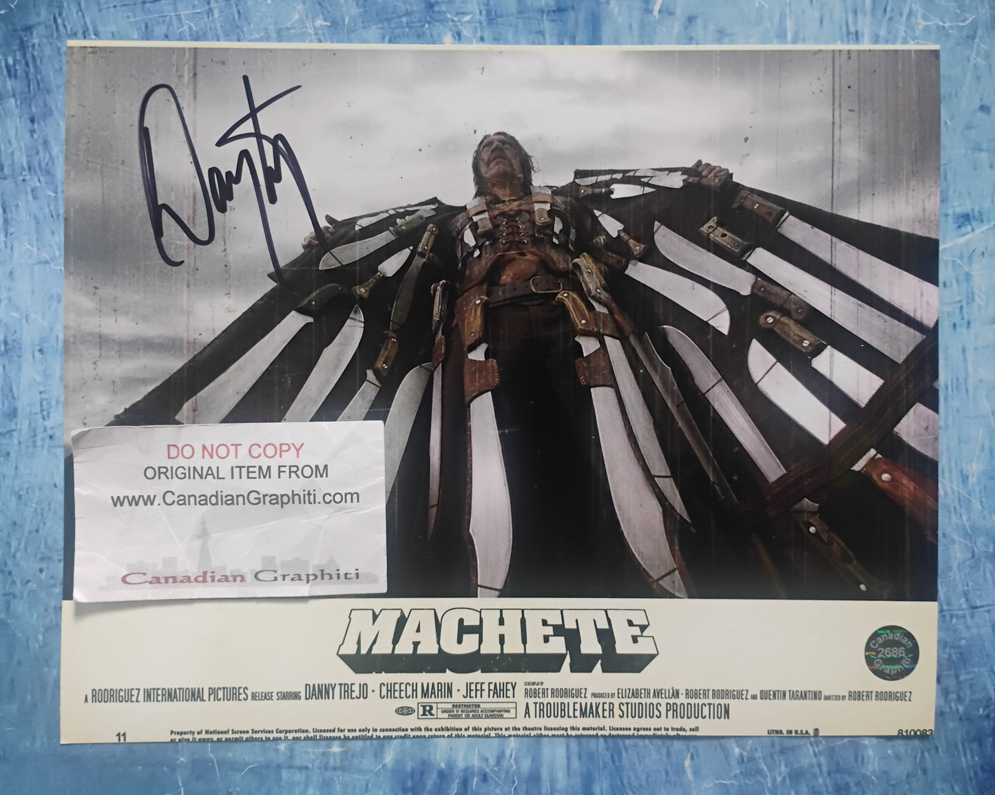 Danny Trejo Hand Signed Autograph 8x10 Photo COA Machete