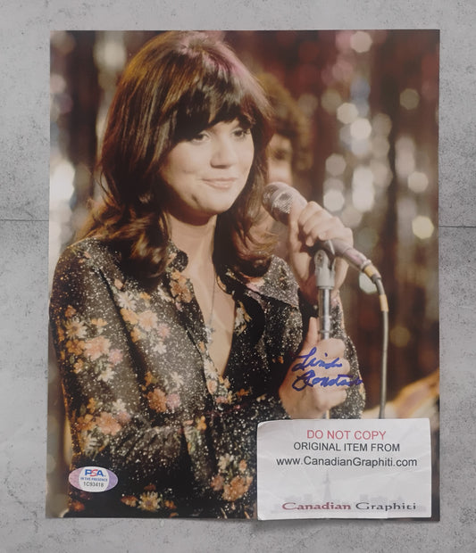 Linda Ronstadt Hand Signed Autograph 8x10 Photo PSA COA