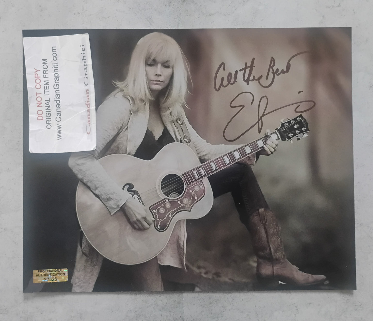 Emmylou Harris Hand Signed Autograph 8x10 Photo COA