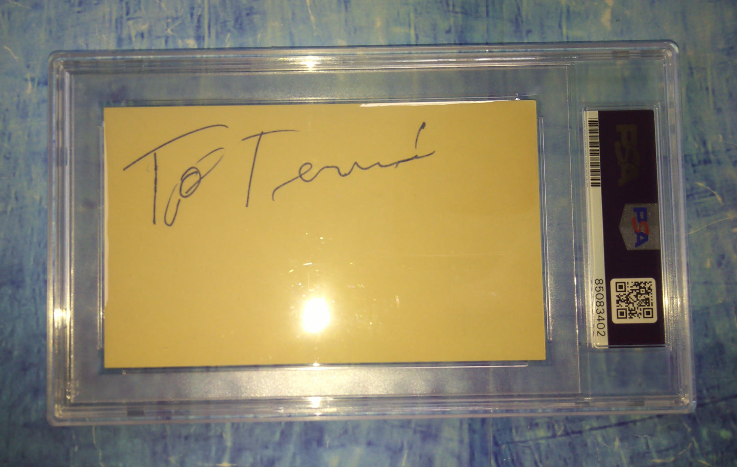 Andy Griffith Hand Signed Autograph Index Card PSA COA