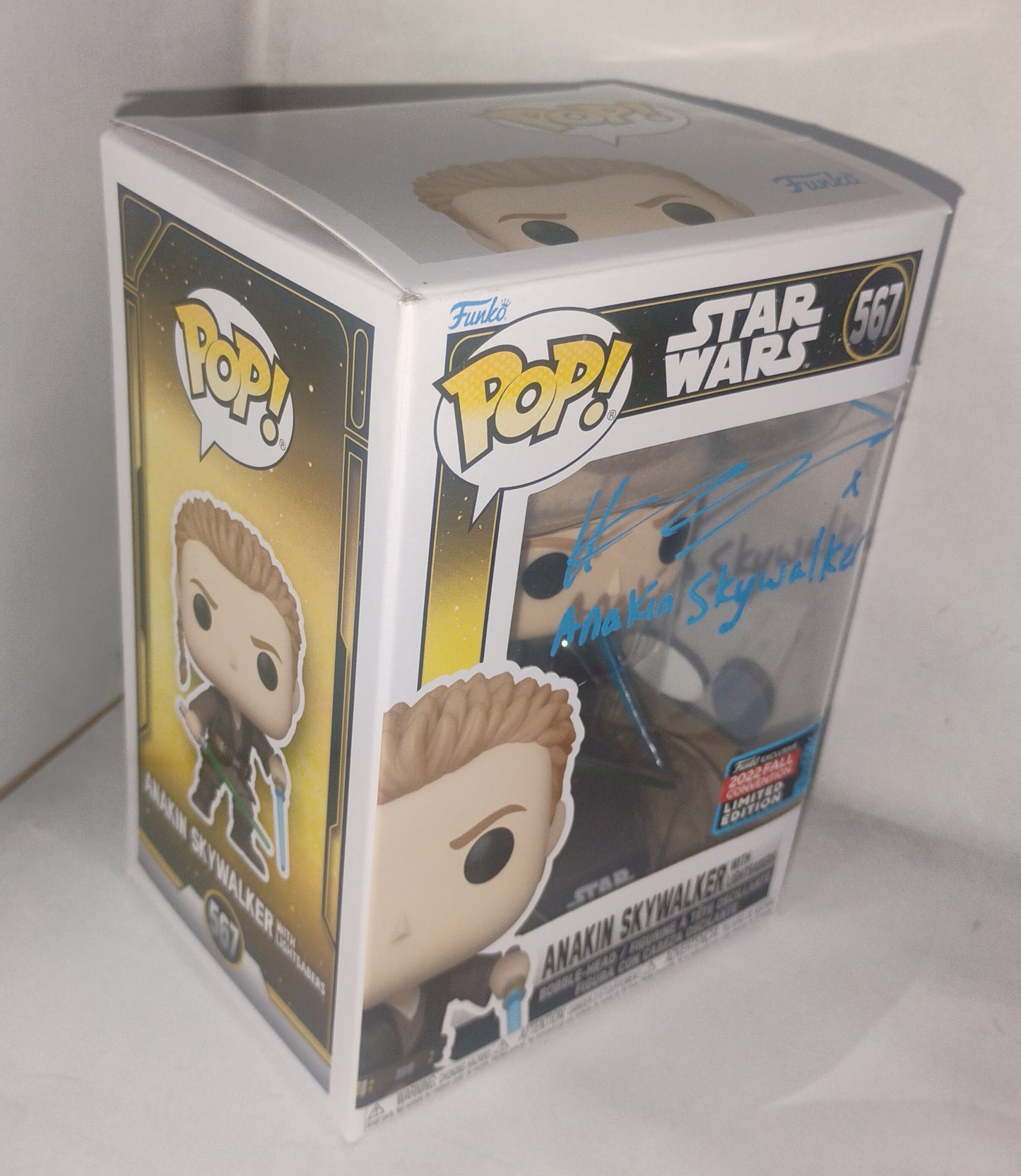 Hayden Christensen Hand Signed Autograph Funko Pop JSA COA Star Wars Anakin Skywalker