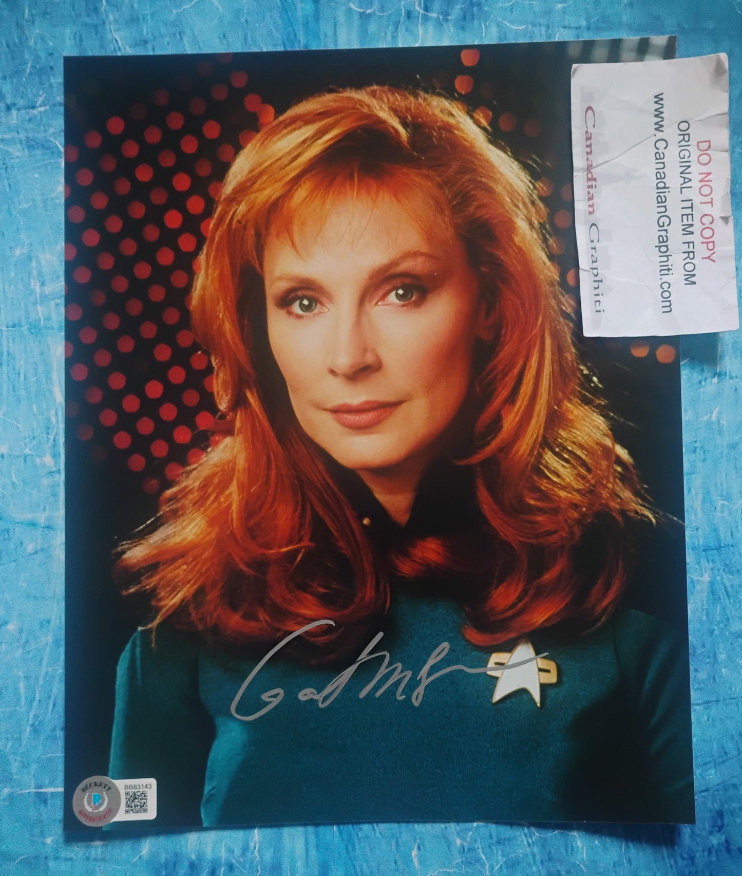 Gates McFadden Hand Signed Autograph 8x10 Photo BAS COA Star Trek